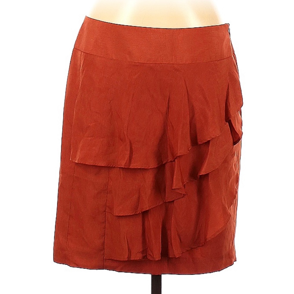 The Limited orange ruffled miniskirt